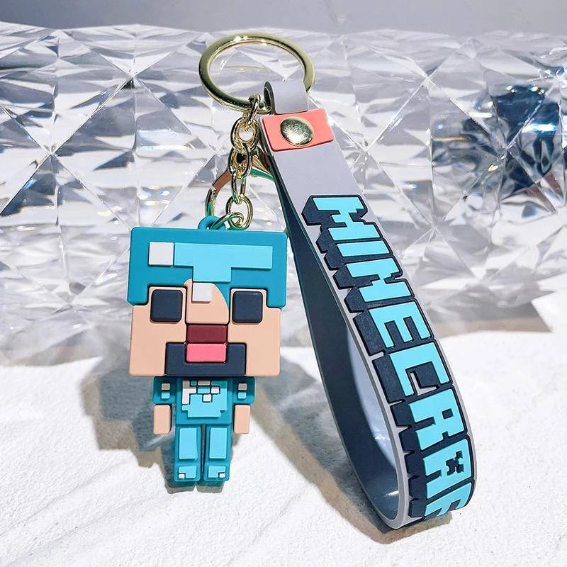 Steve Pixel-Perfect Minecraft Keychain