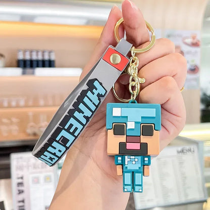 Steve Pixel-Perfect Minecraft Keychain